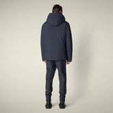 Parka uomo animal free Enzo blu nero - Parka Uomo | Save The Duck