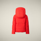 Parka bambina animal free Aimi rosso vivo - Parka Bambina | Save The Duck