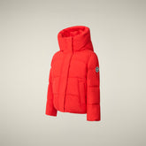 Parka bambina animal free Aimi rosso vivo - Parka Bambina | Save The Duck