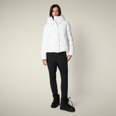 Parka donna animal free Arena bianco - Parka donna | Save The Duck