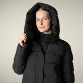 Parka donna animal free Arena nero - Parka donna | Save The Duck
