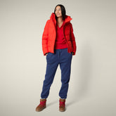 Parka donna animal free Arena rosso vivo - Parka donna | Save The Duck