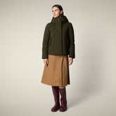 Parka donna animal free Esme verde scuro - Parka donna | Save The Duck