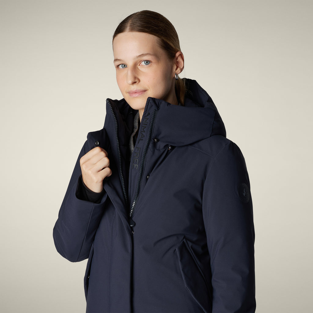 Women’s Parka Jacket – Tailored Fit – Removable Faux Fur Hood – Weather-Resistant – Mid-Length main image 1