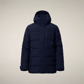 Men's Puffer Jacket Flavien in Blue Black | Save The Duck
