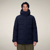 Men's Puffer Jacket Flavien in Blue Black | Save The Duck