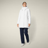 Parka donna animal free Nellie bianco - Parka donna | Save The Duck
