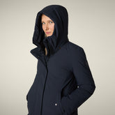 Parka donna animal free Nellie blu nero - Parka donna | Save The Duck