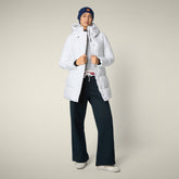 Parka donna animal free Bethany bianco - Parka donna | Save The Duck