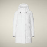 Parka donna animal free Bethany bianco - Parka donna | Save The Duck