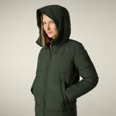 Parka donna animal free Missy verde scuro - Parka donna | Save The Duck