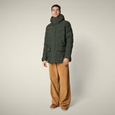 Parka uomo animal free Quinlan verde scuro - Parka Uomo | Save The Duck