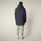 Parka uomo animal free Valley blu nero - Parka Uomo | Save The Duck
