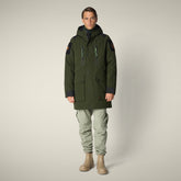 Men's Winter Parka KAILASH IN PINE GREEN - Parka Uomo | Save The Duck