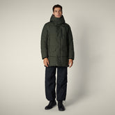 Parka uomo animal free Gaspar verde scuro - Parka Uomo | Save The Duck