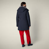 Parka donna animal free Samantah blu nero - Parka donna | Save The Duck