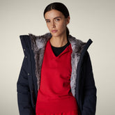 Parka donna animal free Samantah blu nero - Parka donna | Save The Duck