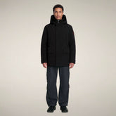 Men's Hooded Jacket Gerard in Black | Save The Duck