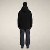 Men's Hooded Jacket Gerard in Black | Save The Duck