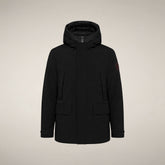 Men's Hooded Jacket Gerard in Black | Save The Duck