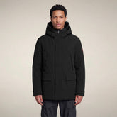 Men's Hooded Jacket Gerard in Black | Save The Duck