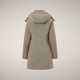 Women's Parka Lolita in Stone Beige - Warmth Index EXTREMELY WARM | Save The Duck