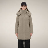 Women's Parka Lolita in Stone Beige - Warmth Index EXTREMELY WARM | Save The Duck