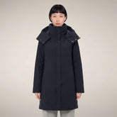 Damenparka Lolita in Blau-Schwarz | Save The Duck