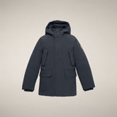 Jungenparka Mal in Blau-Schwarz - Kids Collection | Save The Duck