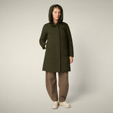 Parka donna animal free Sienna verde scuro - Parka donna | Save The Duck