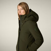 Parka donna animal free Sienna verde scuro - Parka donna | Save The Duck