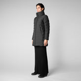 Woman's animal free puffer jacket Martha in black - Women's Pro-Tech | Save The Duck