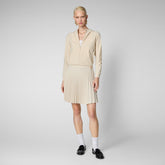 Woman's skirt Ilsa in shore beige | Save The Duck