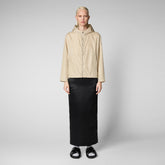 Woman's jacket Hope in shore beige - New season's hues | Save The Duck