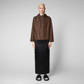 Woman's jacket Hope in soil brown - Spring Outerwear | Save The Duck