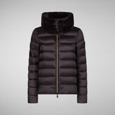 Woman's animal free puffer jacket Mei in black | Save The Duck
