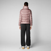 Woman's animal free puffer jacket Elsie in withered rose - MADE TO MATCH | Save The Duck