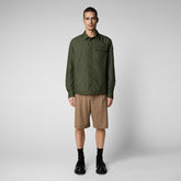 Man's jacket Jani in dusty olive - Men's Jackets | Save The Duck