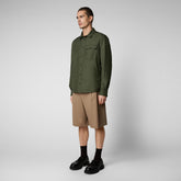 Man's jacket Jani in dusty olive - Icons Man | Save The Duck