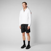 Man's animal free puffer Donald in white - New In Man | Save The Duck