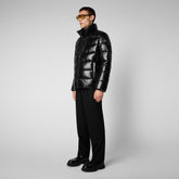 Man's animal free puffer jacket Mitch in black - Sale | Save The Duck