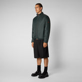 Man's jacket Arum in green black | Save The Duck
