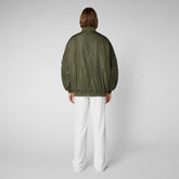 Woman's bomber jacket Ciara in dusty olive - Women's Jackets | Save The Duck
