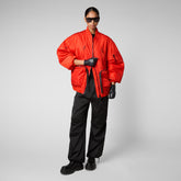 Unisex bomber jacket Ciara in poppy red - New season's heroes | Save The Duck