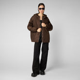 Woman's jacket Nika in soil brown | Save The Duck
