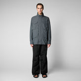 Man's jacket Mako in storm grey - Men's Jackets | Save The Duck