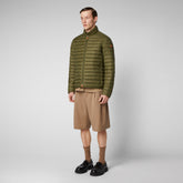 Man's animal free puffer jacket Alexander in dusty olive - New season's hues | Save The Duck