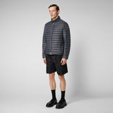 Man's animal free puffer Alexander in storm grey - New season's hues | Save The Duck