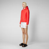 Woman's animal free puffer jacket Daisy in jack red - NEW IN | Save The Duck