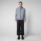 Man's rain jacket Finlay in rain grey - Spring Outerwear | Save The Duck